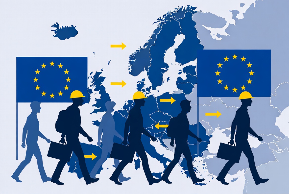 Desplazamiento de trabajadores no comunitarios en la Unión Europea. 