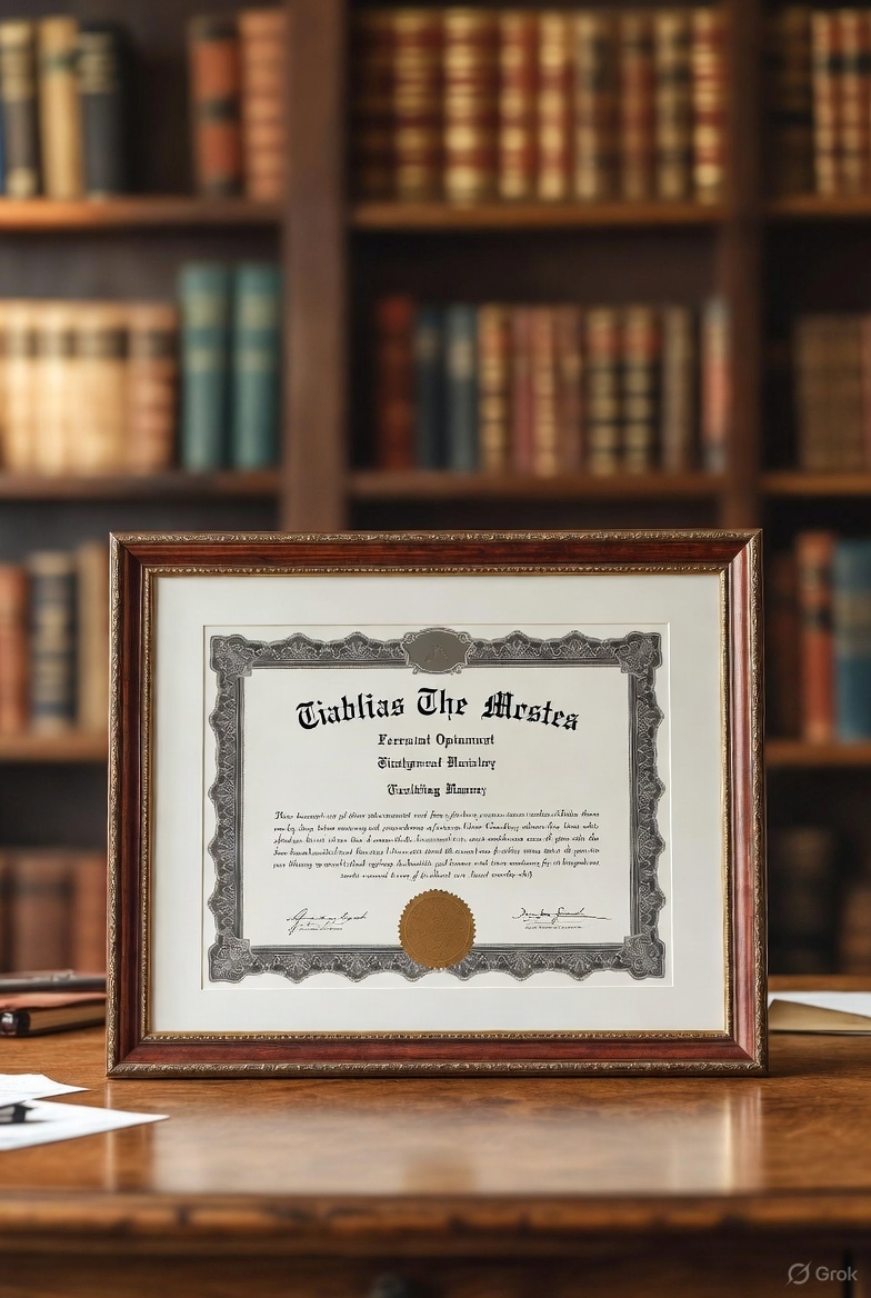 Cómo reconocer diplomas extranjero en Bélgica. Diploma en una mesa. 