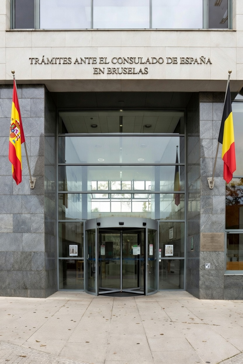 démarches auprès du Consulat d’Espagne à Bruxelles