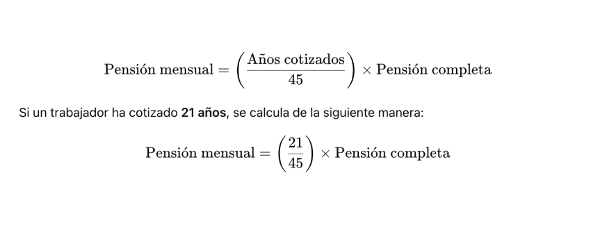 Cálculo de las pensiones en Bélgica. Ejemplo caso concreto. 